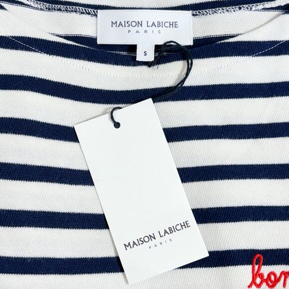 Maison Labiche Paris NWT Colombier Knit Sailor T Shirt Bojour Small - Picture 4 of 5